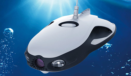 top view of Powervision PowerRay underwater drone